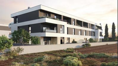 Pula, Stinjan, exclusief tweekamerappartement in een kwaliteitsnieuwbouw