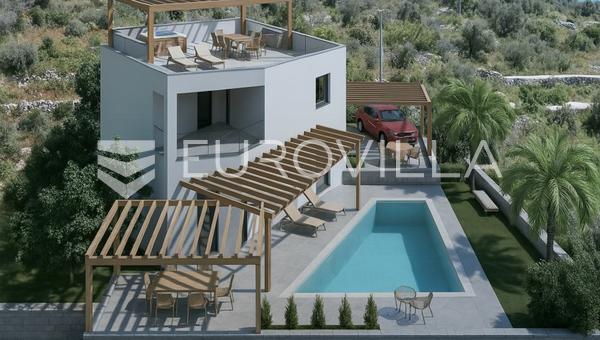 Rogoznica, havuzlu ve garajlı lüks villa, 168.71 m²
