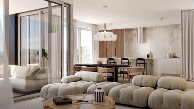 Záhřeb, Náměstí Franja Tuđmana, krásný čtyřpokojový penthouse 182 m², GARÁŽ
