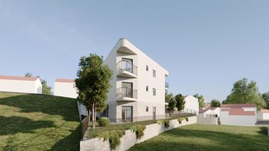 Podstrana'da, yeni proje, toplam net alanı 112 m² olan iki yatak odalı daire.