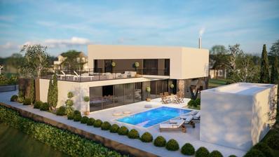 Zagrebs omnejd, Mičevec, oavslutad villa om 400 m² med pool