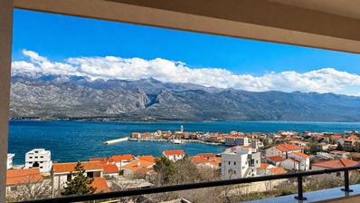 Zadar, Vinjerac, dvosoban stan s predivnim pogledom na more, 87,94 m²
