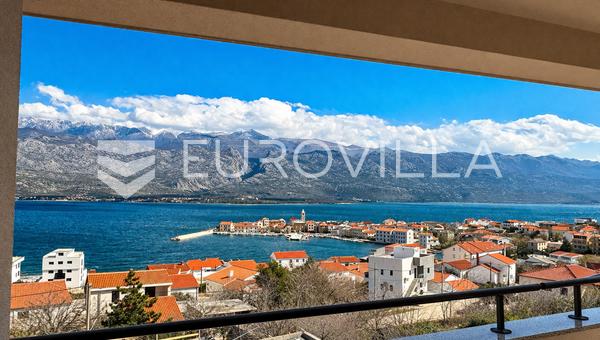 Zadar, Vinjerac, dvoupokojový byt s krásným výhledem na moře, 87,94 m²