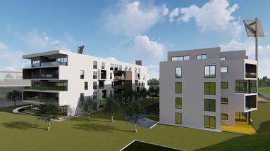 Pula, Veli Vrh - moderne toværelses lejlighed i nybyggeri med elevator, stueetage, 62 m²