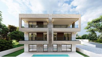Zadar, Kožino, trosoban stan s vrtom i bazenom na izvrsnoj lokaciji, 150,20 m²