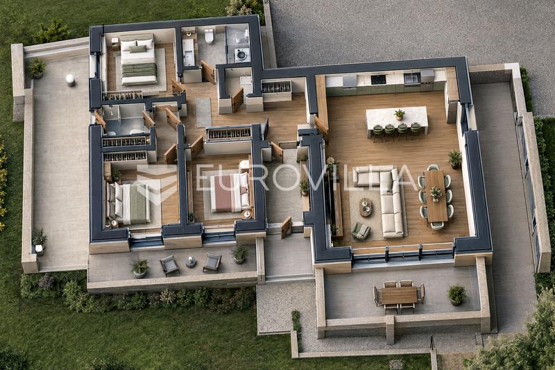 Trogir, Ciovo, appartamento con tre camere da letto, piscina privata e due posti auto - 2
