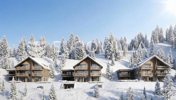 Ausztria, Hochrindl, ÚJ ÉPÍTÉSŰ, modern háromszobás lakás 88,46 m² kerttel