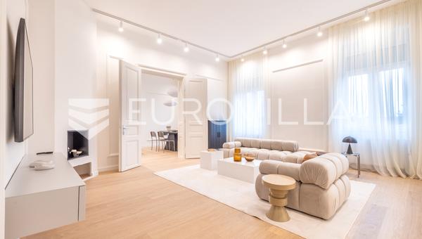 Záhřeb, Branimirova, PRVNÍ PRONÁJEM, luxusní třípokojový byt 125 m²
