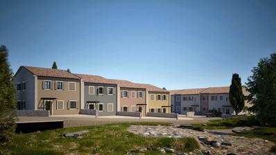 Istra, Rovinj, okolica Putini, dvosoban stan 65.72 m² s natkrivenom terasom i vrtom