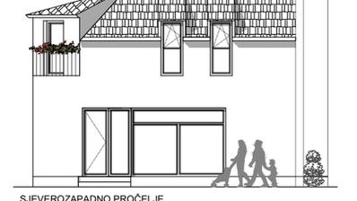 Vrpolje, Bycentrum - Ejendom med blandet anvendelse: Erhvervslokaler og beboelseslejlighed