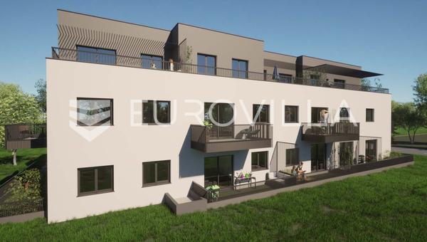 Zagreb, Dubrava, NOUVEAU BÂTIMENT, appartement d'une chambre 43,5 m², parking, débarras