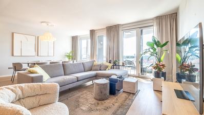 Záhřeb, Trešnjevka, luxusní penthouse Trakoscanska s dvojgaráží 116 m²