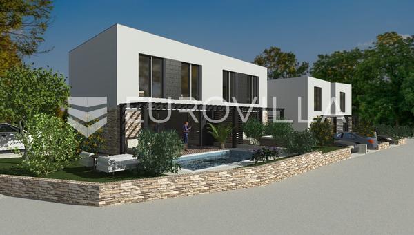 Istrien, Tar, nybyggeri - rækkehus 75,18 m2 med swimmingpool og have 800 m fra havet