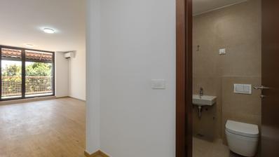 Istrie, Duga Uvala, 1. patro, zrekonstruovaný apartmán v rámci resortu s výhledem na moře, 150 m od moře