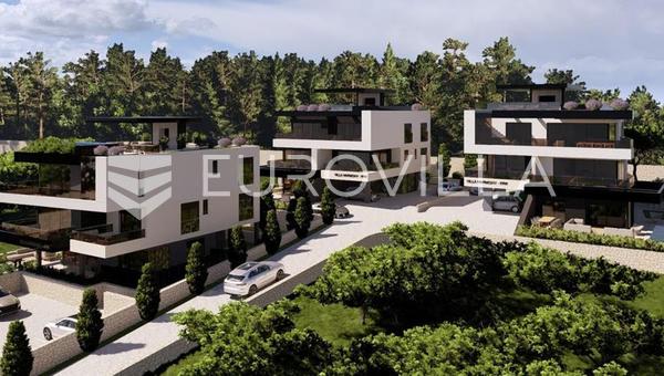 Krk, ático de lujo, apartamento de cuatro dormitorios, 159 m², terraza en la azotea, a 500 m del mar