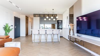 Seget, apartamento moderno de dois quartos com uma vista deslumbrante.