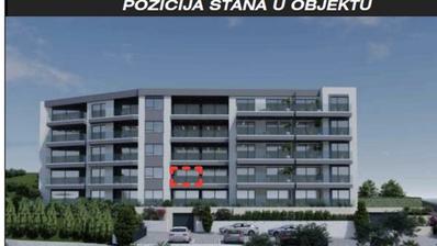 Makarska, esclusivo appartamento trilocale, nuova costruzione con terrazza e vista mare panoramica.
