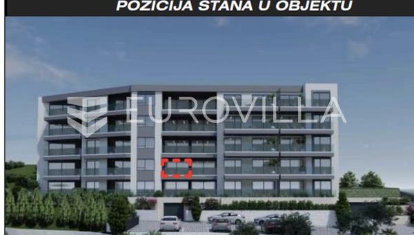 Makarska, esclusivo appartamento trilocale, nuova costruzione con terrazza e vista mare panoramica.