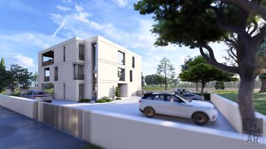 İstirya, Novigrad, özel bir yeni binada güzel üç yatak odalı daire, net alanı 68 m