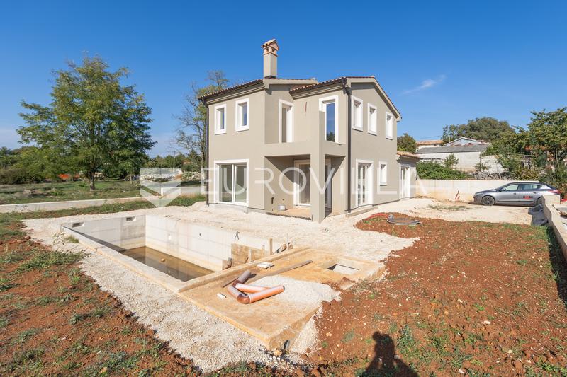 İstirya, Poreč, havuzlu modern ev ileri kaba inşaat aşamasında - 3