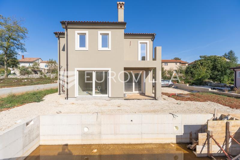 İstirya, Poreč, havuzlu modern ev ileri kaba inşaat aşamasında - 2