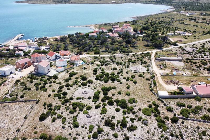 Pag, Košljun, building land 622 m², 200 m from the sea