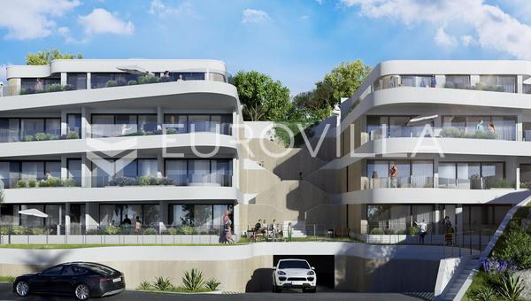 Opatija, Volosko, luxus kétszobás lakás 84,72 m² tengerre néző kilátással