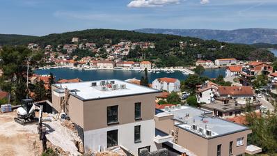 Hvar, Jelsa, dvosobni apartman na 2. katu s pogledom na more