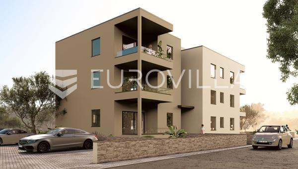 Vodice, modern új építésű, tengerre néző apartman, 300 m-re a tengertől, 1K1