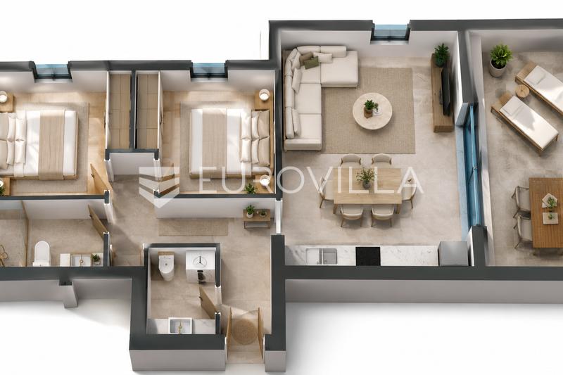 Zadar, Bili Brig - Luxusný dvojizbový penthouse s priestrannou strešnou terasou, 102 m² - 14