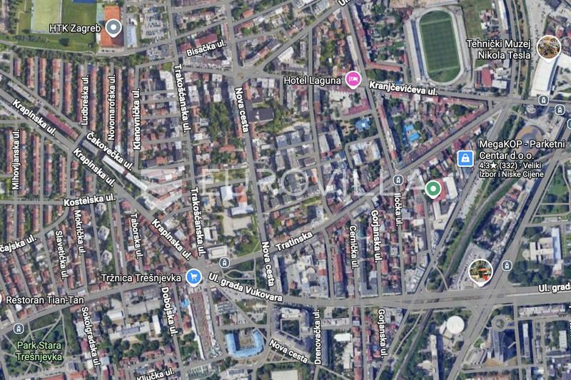Zagreb, Trešnjevka North, furnished t-room apartment 85 m², garage parking space, and storage unit