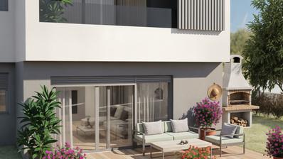 Kaštel Stari, byt se dvěma ložnicemi v přízemí se zahradou