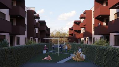 Novi Zagreb, Slobostina, YENİ BİNA, İki Odalı Daire 60,08 m²