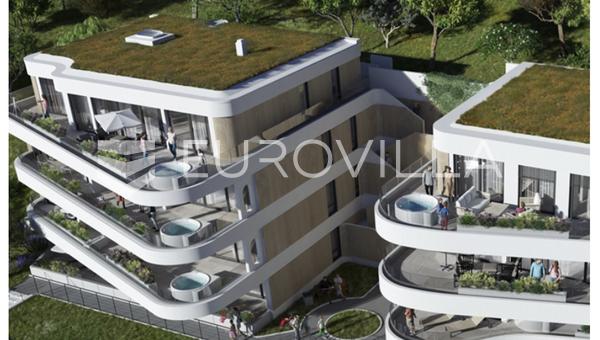 Opatija, Volosko, luxus három hálószobás lakás panorámás tengeri kilátással, 165,17 m²