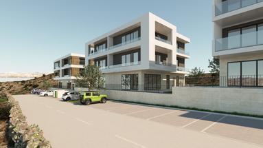 Zadar, Vinjerac, apartamento de dos dormitorios B4, vistas al mar, 1ª planta