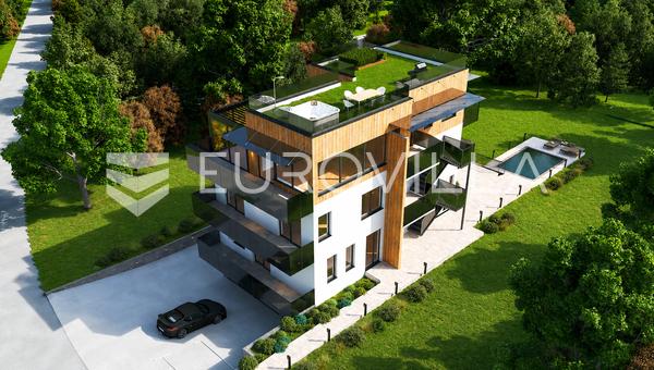 Zagreb, Gračani, NOVOGRADNJA luksuzan trosoban penthouse 137,46 m² s krovnom terasom
