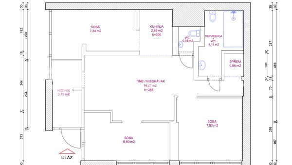 Zagreb, Gornja Dubrava, poslovni prostor 55 m²