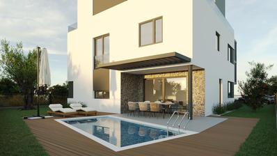 Zadar, Pakostane, cobertura de três quartos com terraço na cobertura, 126,20 m²