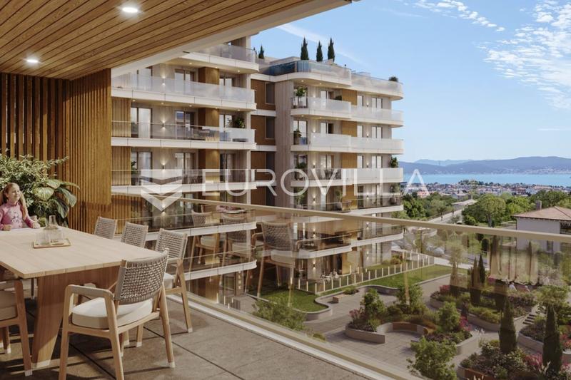 Zadar, Crvene Kuće - Third-Floor One-Bedroom Apartment with Large Corner Balcony, 63.17 m² - 2