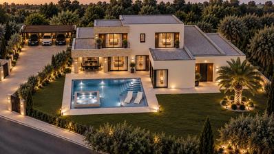 Istrien, Porec-området - Luksusvilla med opvarmet pool, jacuzzi og traditionel taverna