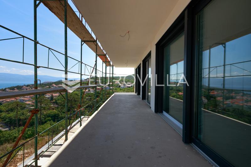 Île de Krk, Vrbnik, appartement dans un nouveau développement avec jardin, piscine et vue sur la mer - 12
