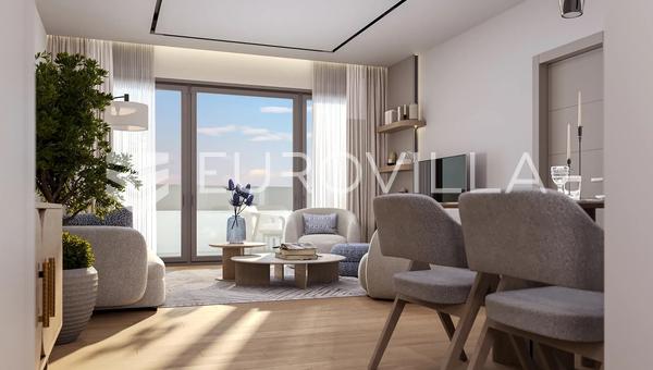 Fiume, Kantrida, luxus négyszobás lakás 127 m2, új építésű