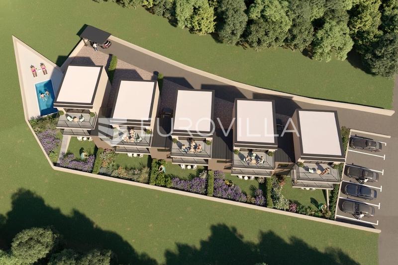 Istra, Baderna, Projekt za 5 kuća s pogledom na more - 5