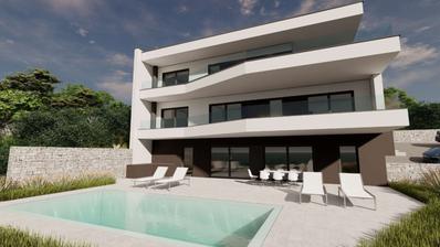Istra, Duga Uvala, villa s pogledom, teretanom i saunom 322m2
