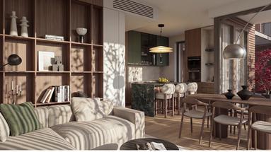Zagreb, Trg Franje Tuđmana, dvosoban stan s loggiom i terasom 79.15 m², parkirno mjesto, spremište