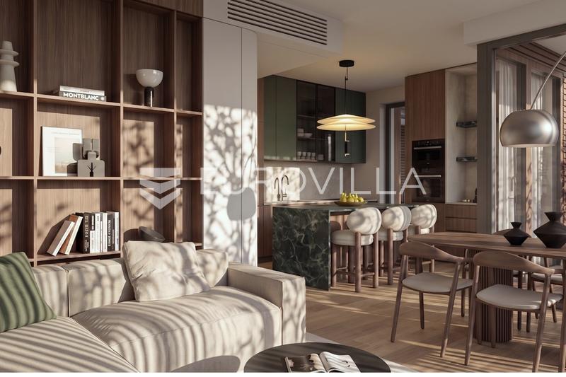 Zagreb, Franjo Tuđmanin aukio, kaunis kolmen makuuhuoneen huoneisto 79 m², parkkipaikka, varasto - 2