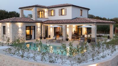 Istrien, Poreč - Gedići, smuk moderne stenvilla på 165 m² med swimmingpool