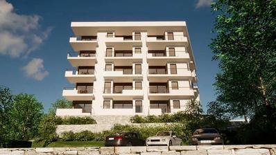 Rijeka, Zamet, 63,52 m²-es lakás új építésű házban, lifttel és tengerre néző kilátással