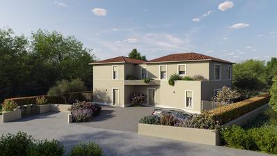 Istrie, Novigrad, une maison jumelée exclusive en construction avec jardin privé