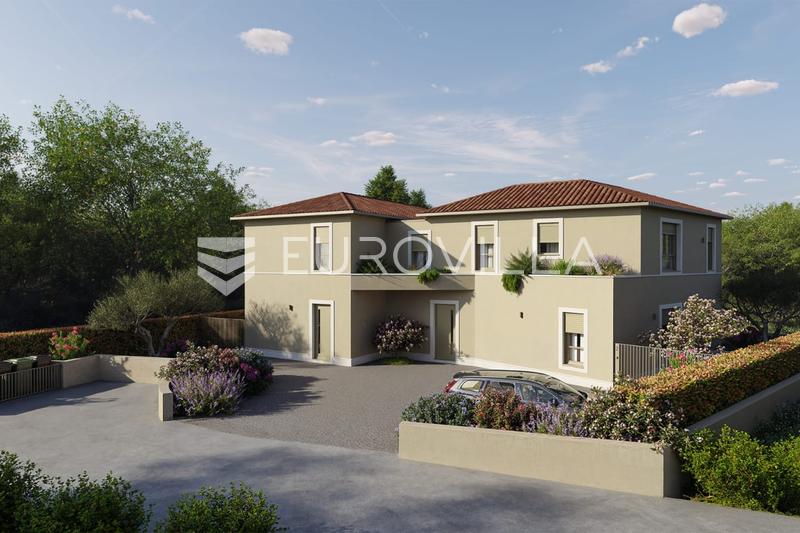 Istrien, Novigrad, eine exklusive Doppelhaushälfte im Bau mit privatem Garten - 1